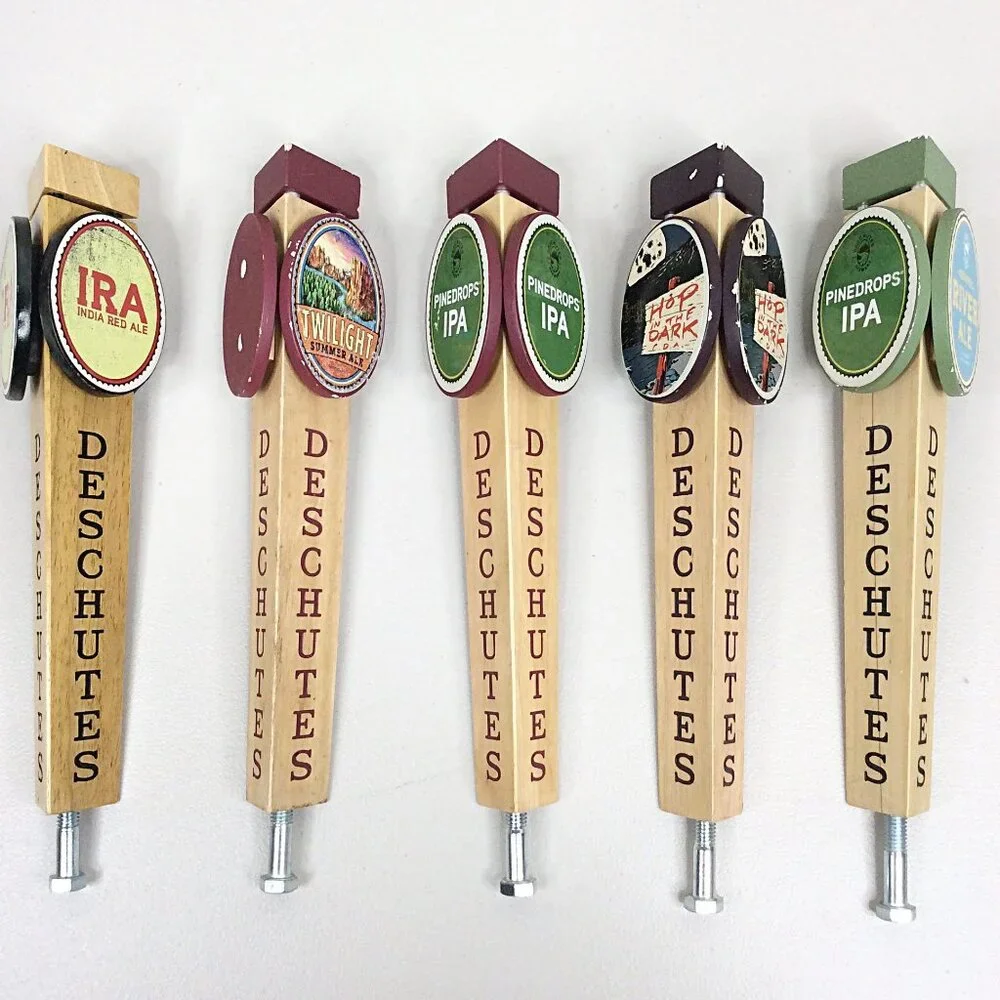 Lot of 5 Deschutes Brewing Beer‎ Tap Handles IRA Pinedrops IPA Hop in the Dark